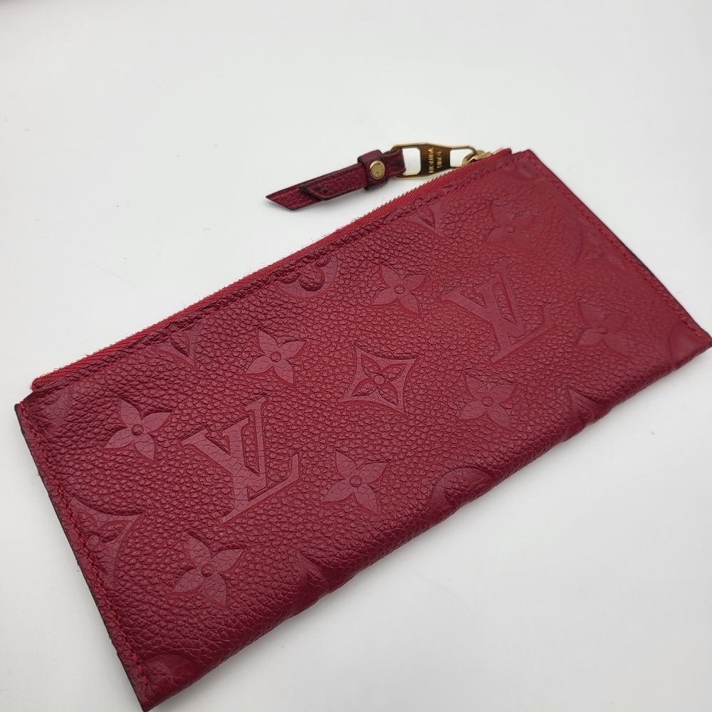 LOUIS VUITTON Leather Empreinte Curieuse Wallet Aurore and Pouch. Authentic.. - Picture 11 of 16